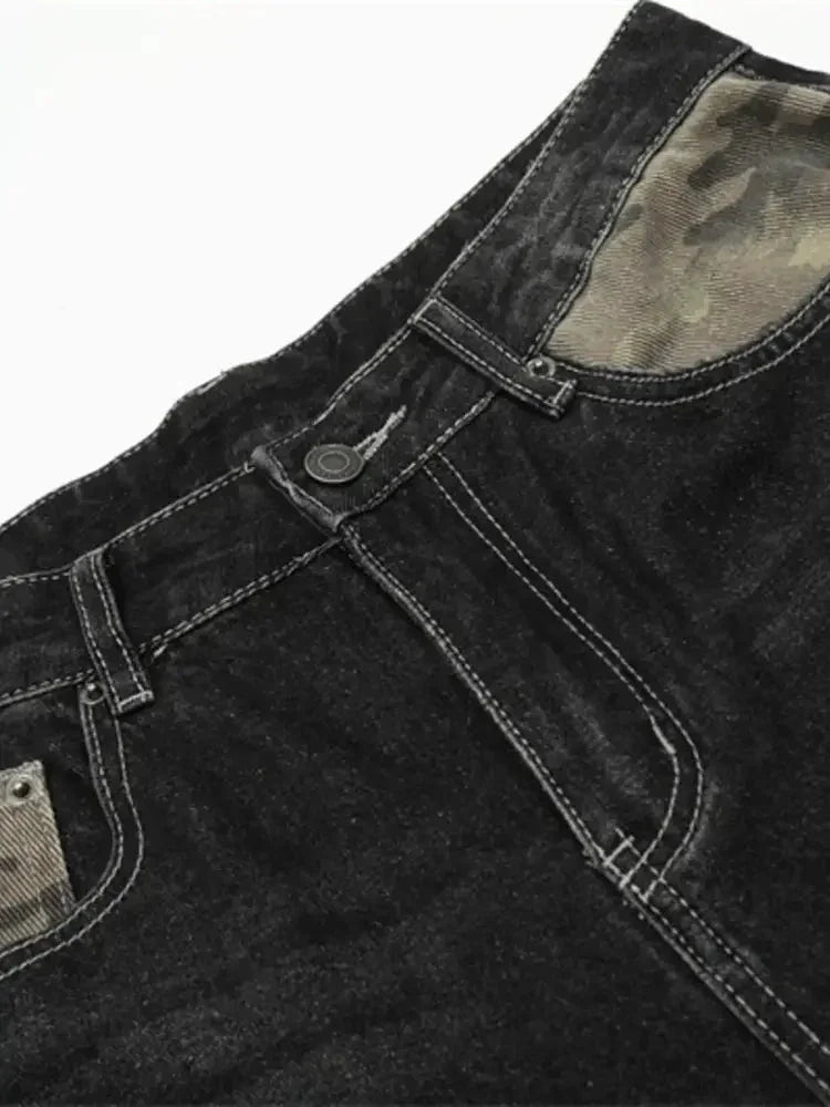 Men's Distressed Camouflage Denim Shorts - Update AvenueTrendsi100400323251860100400323251860Men's Distressed Camouflage Denim ShortsBlue