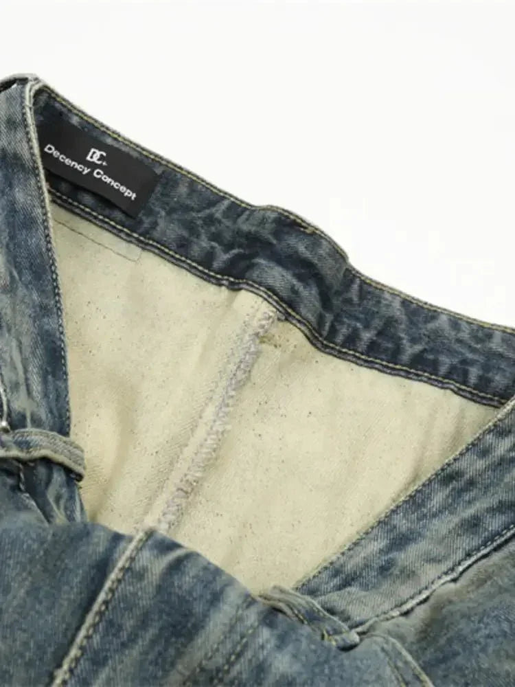 Men's Distressed Camouflage Patchwork Denim Shorts - Update AvenueTrendsi100400460156528100400460156528Men's Distressed Camouflage Patchwork Denim ShortsBlue