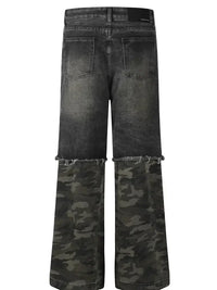 Men's Distressed Camouflage Patchwork Loose Fit Jeans - Update AvenueTrendsi100400780302969100400780302969Men's Distressed Camouflage Patchwork Loose Fit JeansBlack