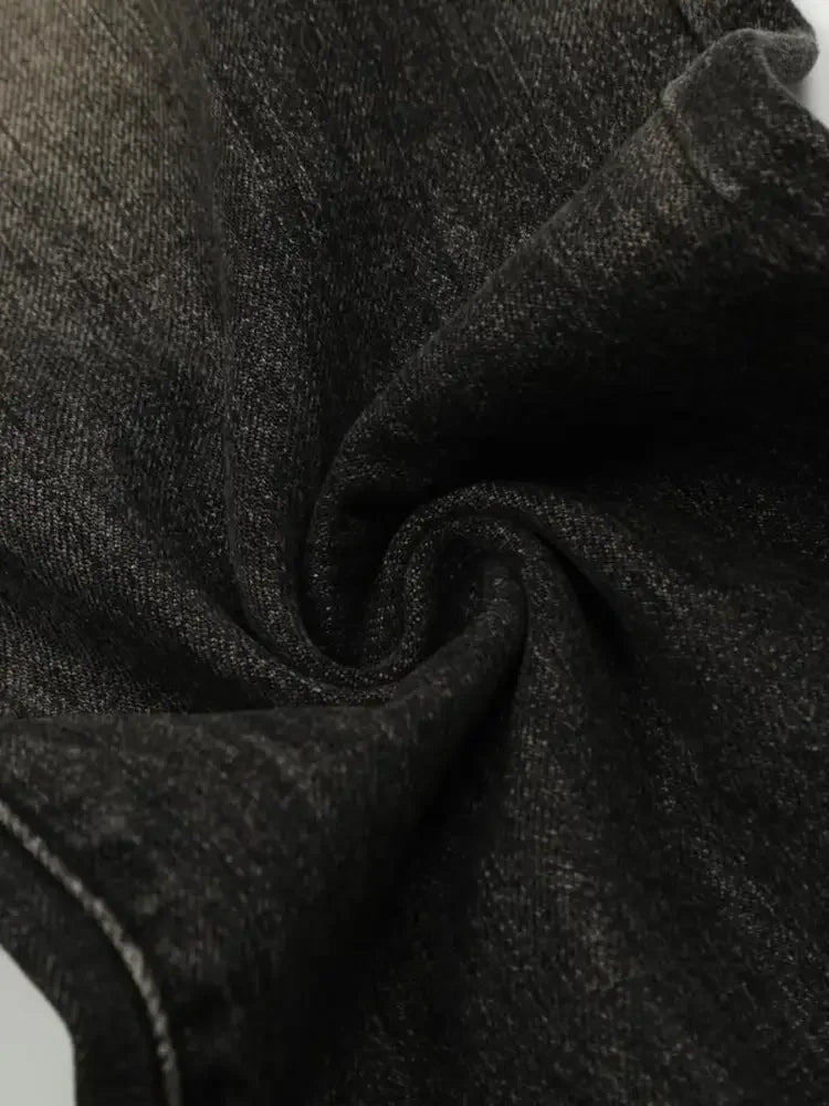 Men's Distressed Cat's Whisker Washed Bootcut Jeans