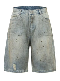 Men's Distressed Denim Shorts