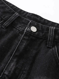 Men's Distressed Denim Shorts with Plaid Patches - Update AvenueTrendsi100400819153797100400819153797Men's Distressed Denim Shorts with Plaid PatchesBlack