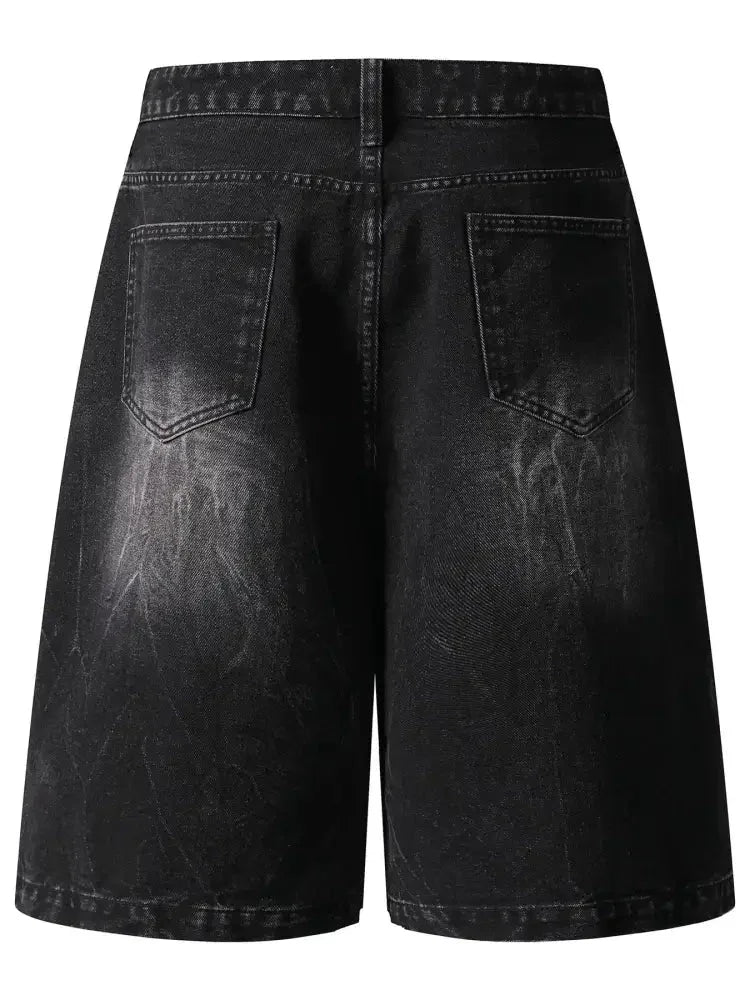 Men's Distressed Denim Shorts with Plaid Patches - Update AvenueTrendsi100400819153797100400819153797Men's Distressed Denim Shorts with Plaid PatchesBlack