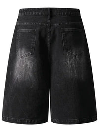 Men's Distressed Denim Shorts with Plaid Patches - Update AvenueTrendsi100400819153797100400819153797Men's Distressed Denim Shorts with Plaid PatchesBlack