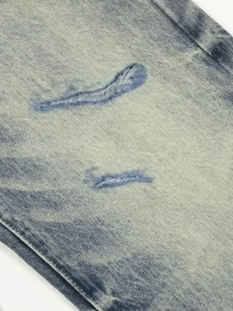 Men's Distressed Flare Jeans