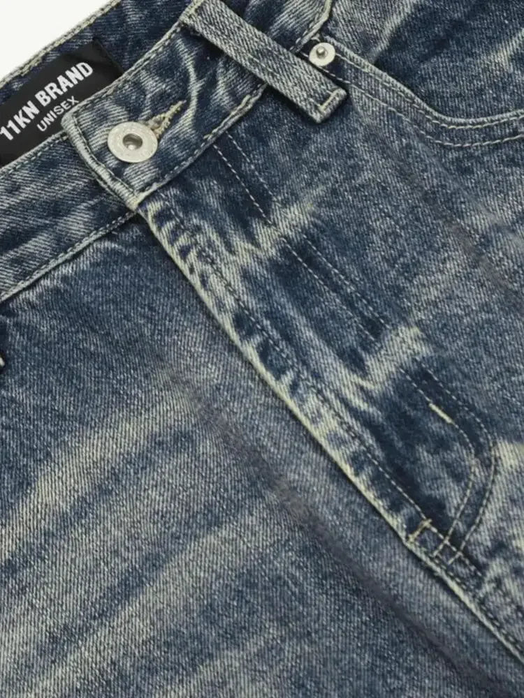 Men's Distressed Flare Jeans