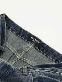 Men's Distressed Flare Jeans