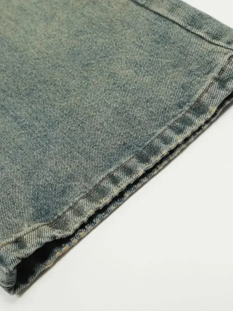 Men's Distressed High - Waist Straight Leg Jeans - Update AvenueTrendsi100400216972535100400216972535Men's Distressed High - Waist Straight Leg JeansNostalgic Blue