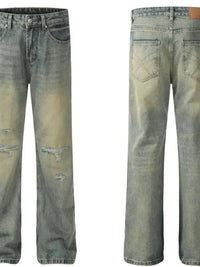 Men's Distressed High - Waist Straight Leg Jeans - Update AvenueTrendsi100400216972535100400216972535Men's Distressed High - Waist Straight Leg JeansNostalgic Blue