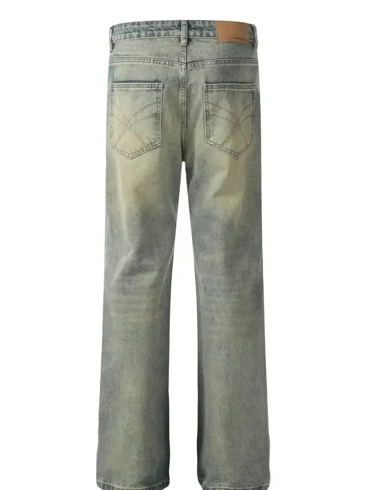 Men's Distressed High - Waist Straight Leg Jeans - Update AvenueTrendsi100400216972535100400216972535Men's Distressed High - Waist Straight Leg JeansNostalgic Blue