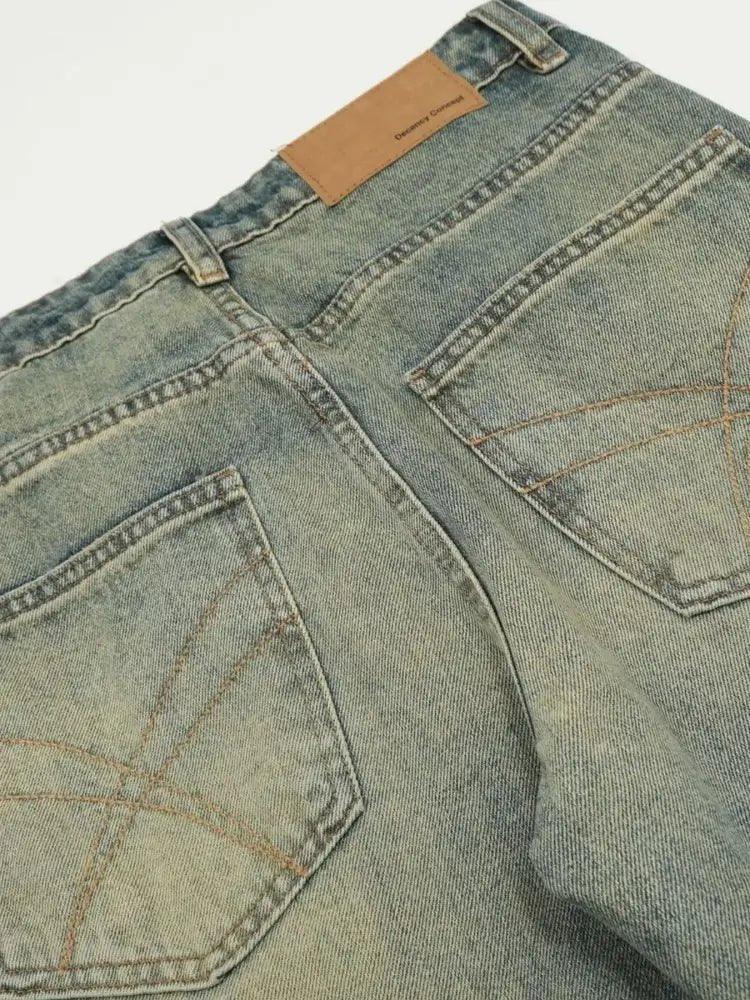 Men's Distressed High - Waist Straight Leg Jeans - Update AvenueTrendsi100400216972535100400216972535Men's Distressed High - Waist Straight Leg JeansNostalgic Blue