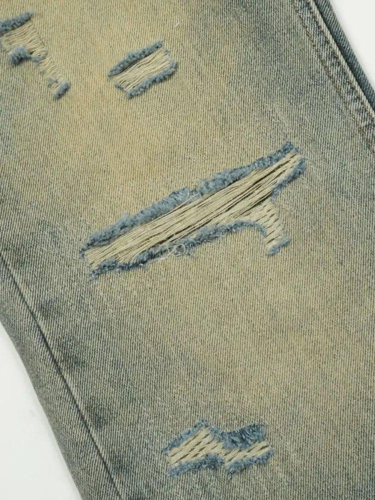 Men's Distressed High - Waist Straight Leg Jeans - Update AvenueTrendsi100400216972535100400216972535Men's Distressed High - Waist Straight Leg JeansNostalgic Blue