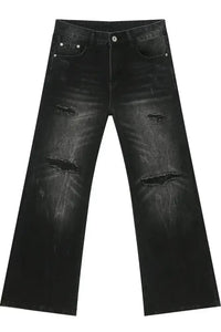 Men's Distressed Jeans with Pockets
