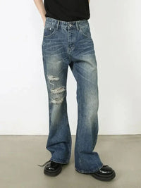 Men's Distressed Jeans with Pockets - Update AvenueTrendsi100400071621142100400071621142Men's Distressed Jeans with PocketsMedium