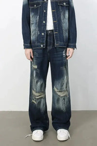 Men's Distressed Jeans with Pockets - Update AvenueTrendsi100400577061297100400577061297Men's Distressed Jeans with PocketsDark