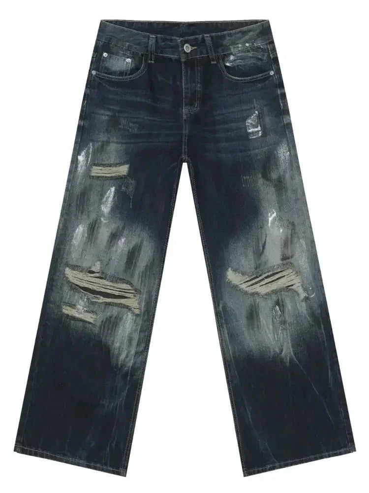 Men's Distressed Jeans with Pockets - Update AvenueTrendsi100400577061297100400577061297Men's Distressed Jeans with PocketsDark