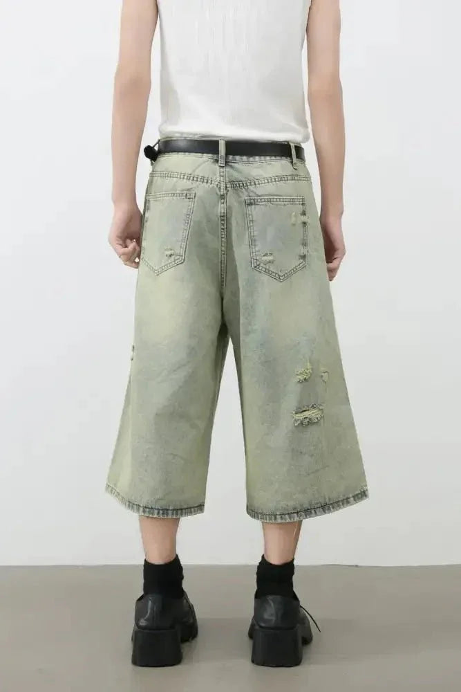 Men's Distressed Loose Denim Shorts - Update AvenueTrendsi100400875141898100400875141898Men's Distressed Loose Denim ShortsMedium
