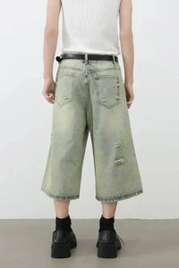 Men's Distressed Loose Denim Shorts - Update AvenueTrendsi100400875141898100400875141898Men's Distressed Loose Denim ShortsMedium