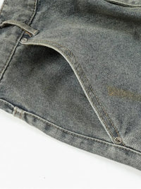 Men's Distressed Oversized Wide Leg Jeans