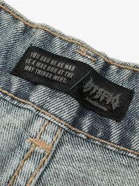 Men's Distressed Oversized Wide Leg Jeans