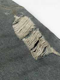 Men's Distressed Oversized Wide Leg Jeans
