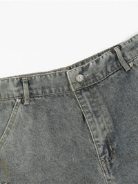Men's Distressed Oversized Wide Leg Jeans