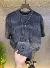 Men's Distressed Short Sleeve T-Shirt