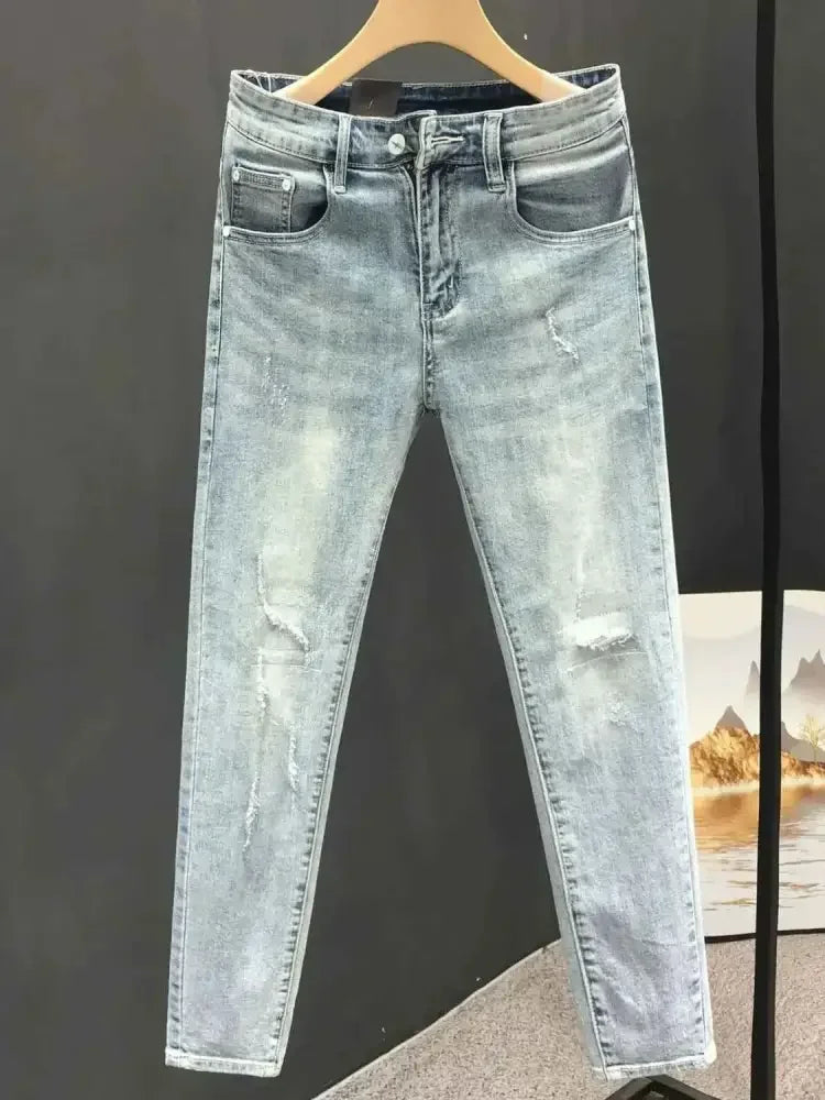 Men's Distressed Skinny Jeans