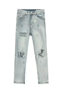 Men's Distressed Slit Jeans - Update AvenueTrendsi100400700218261100400700218261Men's Distressed Slit JeansLight