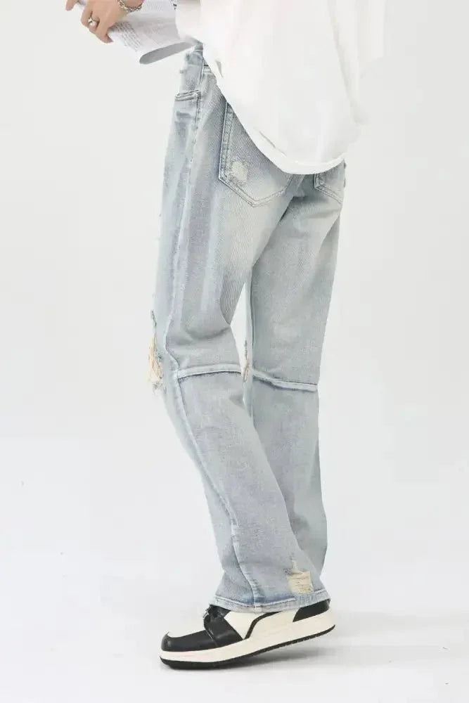 Men's Distressed Slit Jeans - Update AvenueTrendsi100400700218261100400700218261Men's Distressed Slit JeansLight
