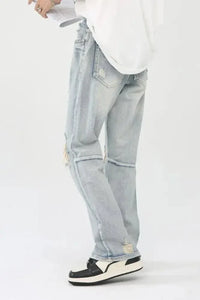 Men's Distressed Slit Jeans - Update AvenueTrendsi100400700218261100400700218261Men's Distressed Slit JeansLight
