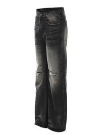 Men's Distressed Straight Leg Jeans
