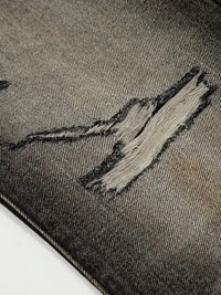 Men's Distressed Straight Leg Jeans