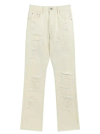 Men's Distressed Straight Leg Jeans