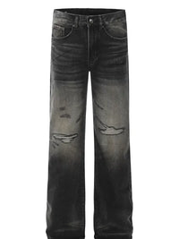Men's Distressed Straight Leg Jeans