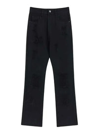 Men's Distressed Straight Leg Jeans