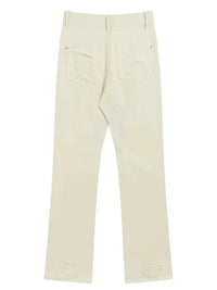 Men's Distressed Straight Leg Jeans