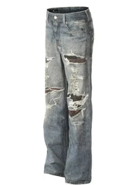 Men's Distressed Straight - Leg Jeans - Update AvenueTrendsi100400795312360100400795312360Men's Distressed Straight - Leg JeansBlue