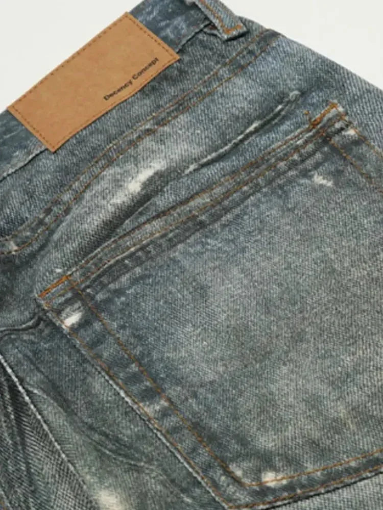 Men's Distressed Straight - Leg Jeans - Update AvenueTrendsi100400795312360100400795312360Men's Distressed Straight - Leg JeansBlue