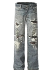 Men's Distressed Straight - Leg Jeans - Update AvenueTrendsi100400795312360100400795312360Men's Distressed Straight - Leg JeansBlue