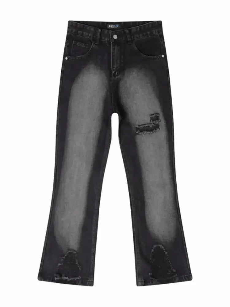 Men's Distressed Washed Jeans
