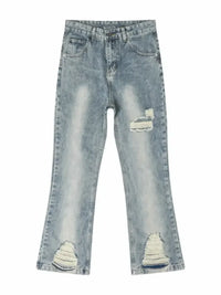 Men's Distressed Washed Jeans