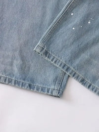 Men's Distressed Wide Leg Jeans