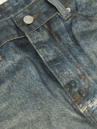 Men's Distressed Wide Leg Jeans