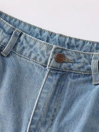 Men's Distressed Wide Leg Jeans