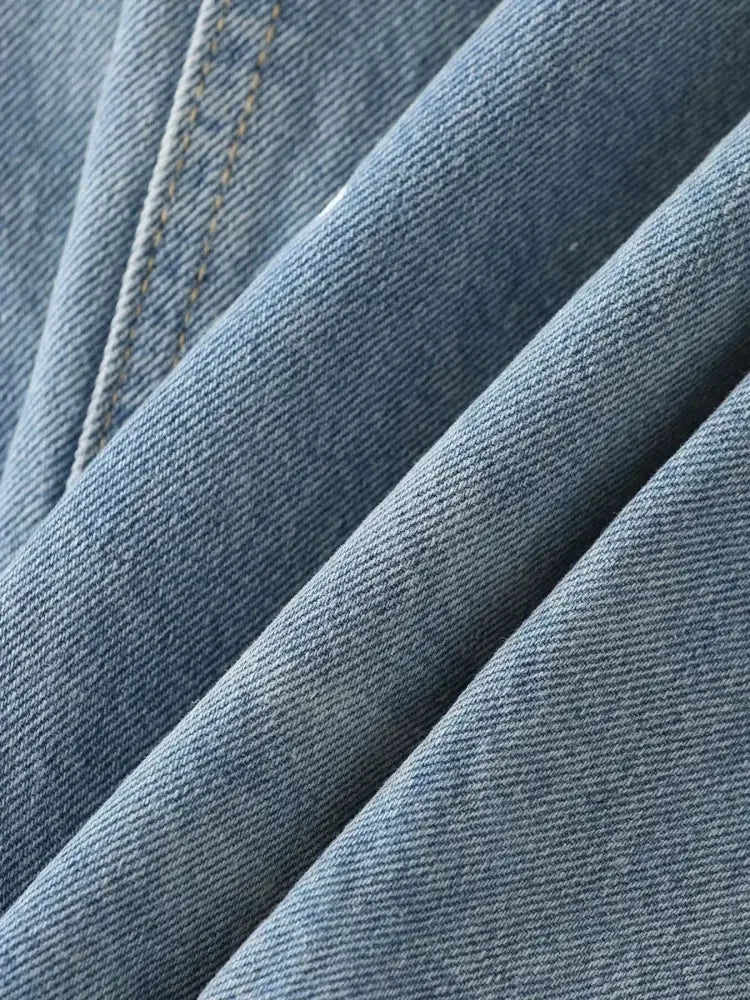 Men's Distressed Wide Leg Jeans