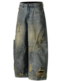 Men's Distressed Wide Leg Jeans - Update AvenueTrendsi100400170863974100400170863974Men's Distressed Wide Leg JeansVintage Blue