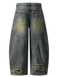 Men's Distressed Wide Leg Jeans - Update AvenueTrendsi100400170863974100400170863974Men's Distressed Wide Leg JeansVintage Blue
