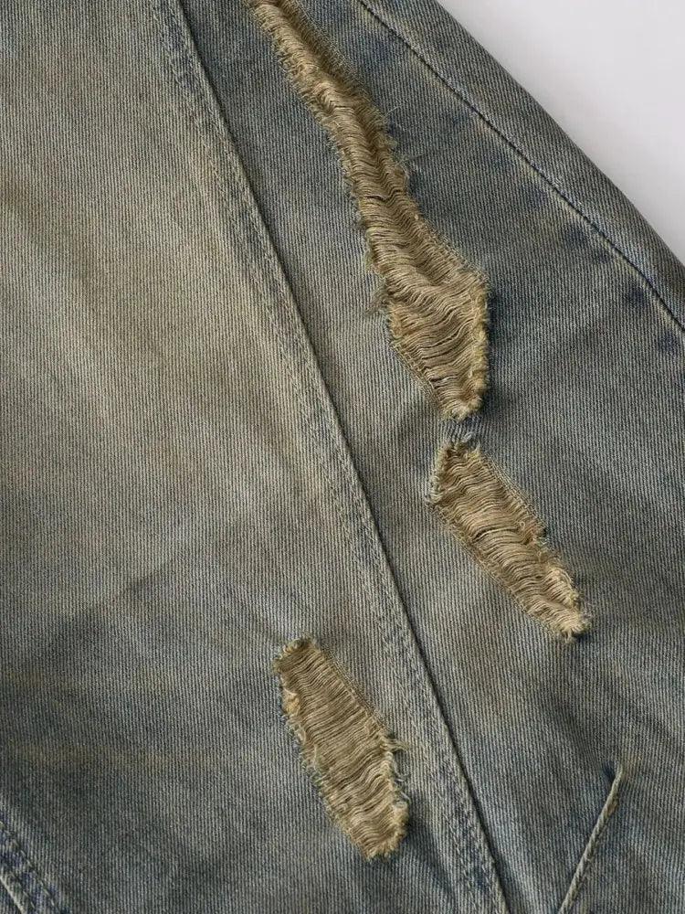 Men's Distressed Wide Leg Jeans - Update AvenueTrendsi100400170863974100400170863974Men's Distressed Wide Leg JeansVintage Blue