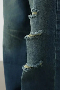 Men's Distressed Wide Leg Jeans - Update AvenueTrendsi100400245456430100400245456430Men's Distressed Wide Leg JeansDark